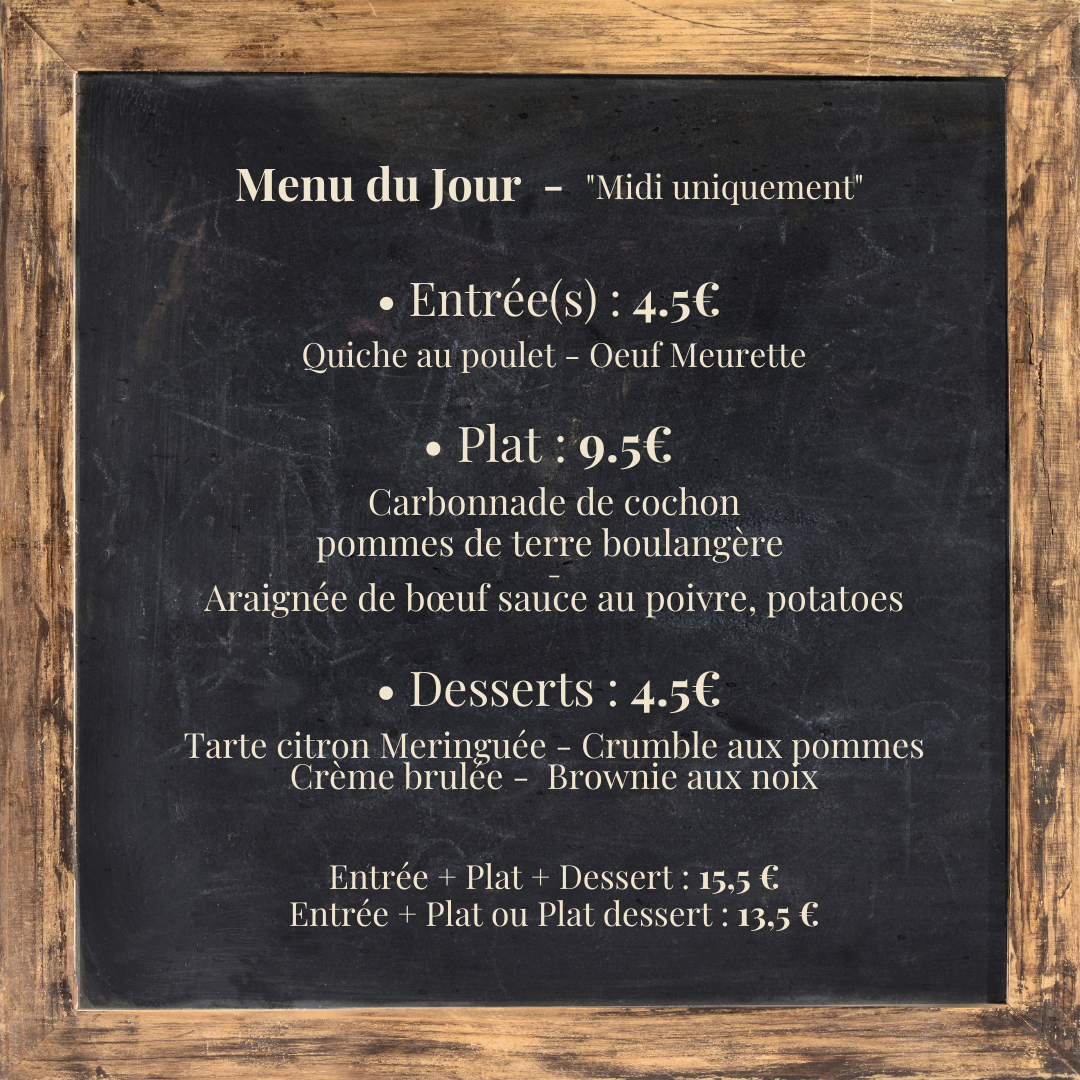 Menu du jour : jeudi 3 février 2022.
