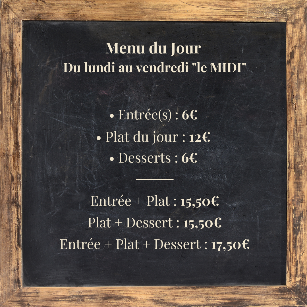 Le Bistrot de La Butte - carte